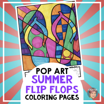 Preview of Free Flip Flop Coloring Pages | Great Start of the Year or Summer Activity!