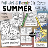 Pop-Art & Mosaic DIY Postcards - Summer Version