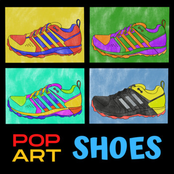 Preview of Pop Art Shoes (Andy Warhol) Art Project & Presentation