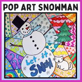 Winter Pop Art Snowman Art Project- Fun Winter Art Lesson