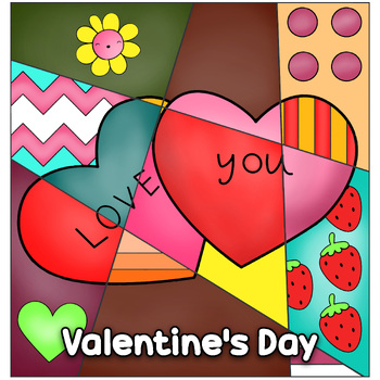 Preview of Pop Art Valentine's Day Coloring Pages : Coloring Sheets - Valentines Activities