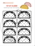 Pop Art Worksheet: Tacos