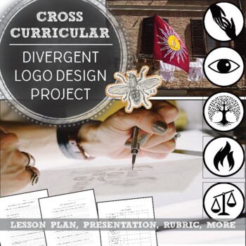 Preview of Pop Culture in Art, Logo Design: Divergent Lesson Plan and PowerPoint Pack
