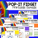 Pop It Activities Alphabet, Number and Pattern Printable B