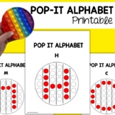 Pop It Activities Alphabet Recognition Printable Worksheet