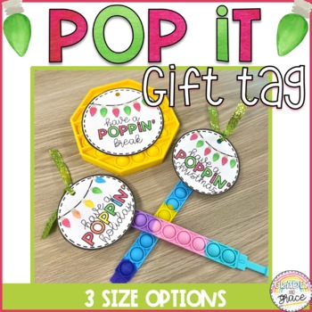 Preview of Pop It Christmas Gift Tag