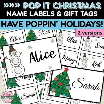 Printable Whimsical Christmas Tree Gift Tags >>>Instant