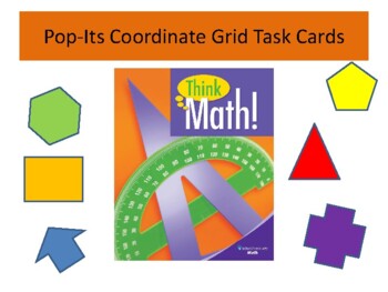 Preview of Pop-It Coordinate Grid Task Cards
