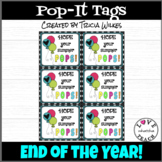 Pop-It Gift Tags for Summer End of the Year Gift