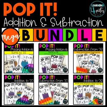 Preview of Pop It Math MEGA BUNDLE | Addition and Subtraction