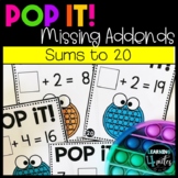 Pop It Missing Addends Math Game