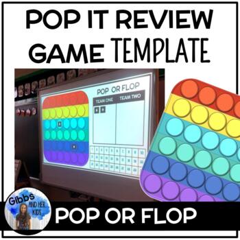Preview of Pop It Review Game Template