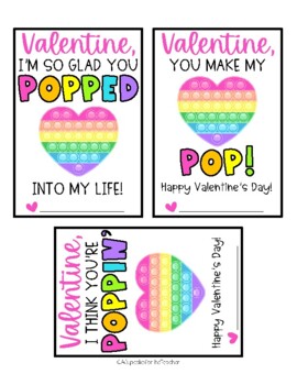 Pop-It Valentine's Day Cards