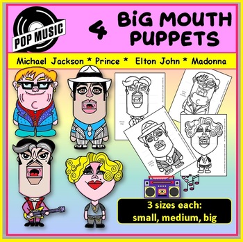 Preview of Pop Music  Big Mouth Puppets : Prince, Michael Jackson, Madonna, Elton John