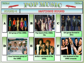 Pop Music Quiz by Cre8tive Resources