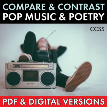 Preview of Pop Music Song Lyrics and Classic Poetry, Compare & Contrast, PDF & Google Drive