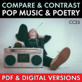 Pop Music Song Lyrics and Classic Poetry, Compare & Contra