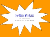Pop Music WebQuest