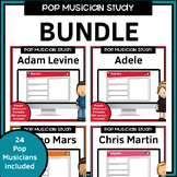 Pop Musician Worksheets Bundle