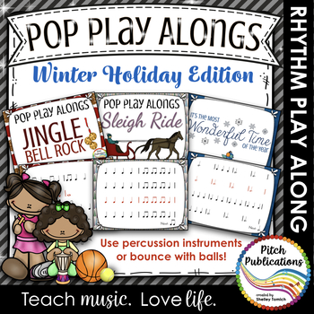 Preview of Pop Play Alongs - Holidays (Sleigh Ride, Jingle Bell Rock, It's the most..)