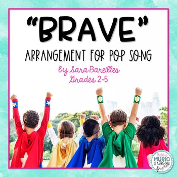 Preview of Pop Song BRAVE, Sara Bareilles - Rhythm Instrument Arrangement