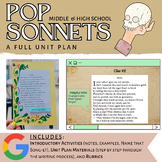 Pop Sonnets: A Unit Plan (editable)