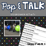 Pop & Talk Ice Breaker Activity Freebie