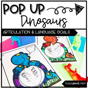 Preview of Speech and Language Therapy Craft: Pop Up Dinosaurs