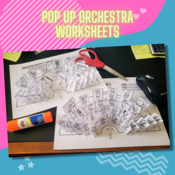 Preview of Pop Up Orchestra Worksheets