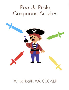 Preview of Pop Up Pirate Speech and Language Companion Activities