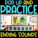 Pop Up Practice Ending Sounds | Alphabet and Movement
