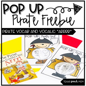 Preview of Pop Up Speech and Language Craft: Pirate Freebie