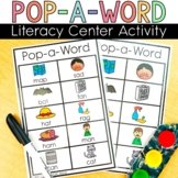 Pop a Word Literacy Center Cards