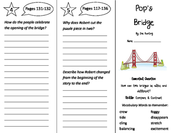Pop's Bridge Trifold - Journeys 3rd Grade Unit 1 Week 4 (2011) by