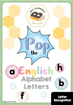 Preview of Pop the English Alphabet Letters- activity for letter recognition