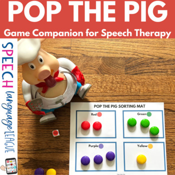 Preview of Pop the Pig Game Companion for Speech Therapy