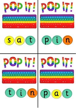 Preview of Pop the Word - Pop it Keyboard initial sounds and Diagraphs Stage One p1