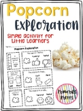 Popcorn 5 Senses Science Exploration Investigation Activit