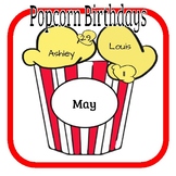 Popcorn Birthday Bulletin Board Display
