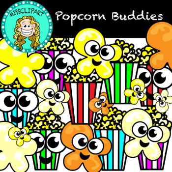 yellow popcorn piece clip art
