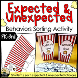 Expected and Unexpected Behaviors Sorting Activity