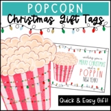 Popcorn Christmas Gift Tags