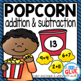 Popcorn Editable Addition and Subtraction Activity