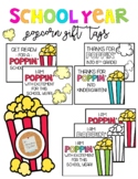 Popcorn Gift Tag: School Year *Personalize it!