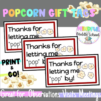 Preview of Popcorn Gift Tags