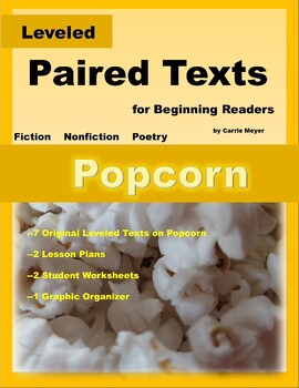Preview of Popcorn--Leveled Paired Texts and Lesson Plans for Beginning Readers