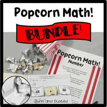 Preview of Popcorn Math BUNDLE - Number, Decimals and Fractions