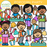 Popcorn Party Clip Art