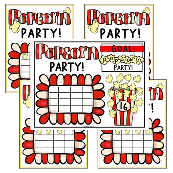 Popcorn Party Reward System Classroom Management Activity | Distance ...