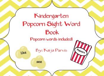 Preview of Popcorn Sight Word Fix It Book